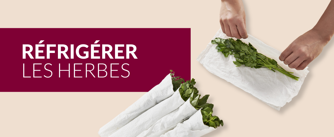 réfrigérer les herbes